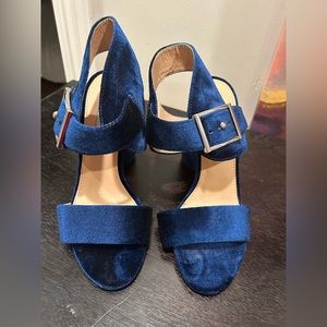Steve Madden Blue Velvet Heels